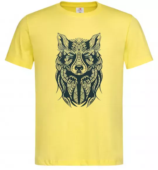 Мужская футболка Wolf eyes Лимонный фото