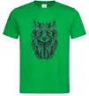 Мужская футболка Wolf eyes Зеленый фото