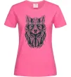 Женская футболка Wolf eyes Ярко-розовый фото