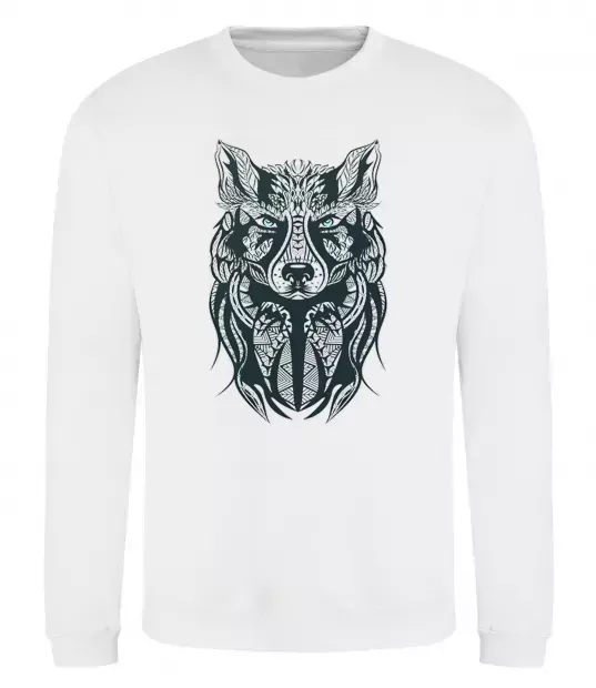 Свитшот Wolf eyes Белый фото