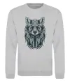 Свитшот Wolf eyes Серый меланж фото