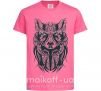 Детская футболка Wolf eyes Ярко-розовый фото