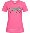 Женская футболка Walking wolf Ярко-розовый фото