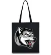 Еко-сумка Вовчий оскал Чорний Еко-сумка Вовчий оскал Чорний фото