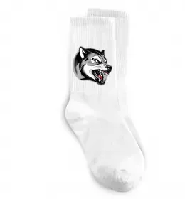 Носки Вовчий оскал Белый фото