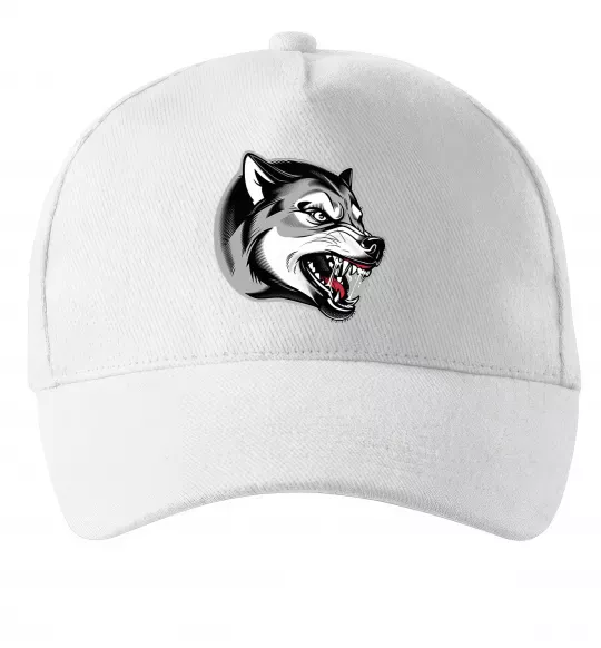 Кепка Вовчий оскал Белый фото