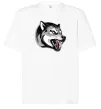 Футболка Оверсайз Вовчий оскал Белый фото