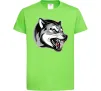 Дитяча футболка Вовчий оскал Лаймовий фото