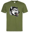 Мужская футболка Вовчий оскал Оливковый Мужская футболка Вовчий оскал Оливковый фото