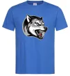 Мужская футболка Вовчий оскал Ярко-синий Мужская футболка Вовчий оскал Ярко-синий фото