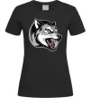 Жіноча футболка Вовчий оскал Чорний Жіноча футболка Вовчий оскал Чорний фото