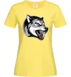 Жіноча футболка Вовчий оскал Лимонний Жіноча футболка Вовчий оскал Лимонний фото