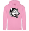 Женская толстовка (худи) Вовчий оскал Розовый фото