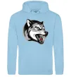 Женская толстовка (худи) Вовчий оскал Голубой фото