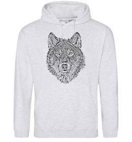 Мужская толстовка (худи) Wolf face curves Мужская толстовка (худи) Wolf face curves