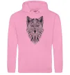Мужская толстовка (худи) Wolf etnic Розовый фото