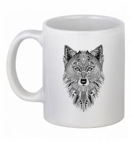 Чашка керамічна Wolf etnic