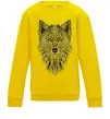 Дитячий світшот Wolf etnic Сонячно жовтий фото