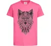 Дитяча футболка Wolf etnic Яскраво-рожевий фото
