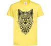 Дитяча футболка Wolf etnic Лимонний фото