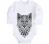 Дитячий бодік Wolf etnic Білий фото