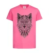 Детская футболка Wolf etnic Ярко-розовый фото
