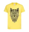 Детская футболка Wolf etnic Лимонный фото