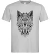 Мужская футболка Wolf etnic Серый фото