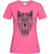 Женская футболка Wolf etnic Ярко-розовый фото
