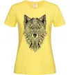 Женская футболка Wolf etnic Лимонный фото