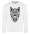 Свитшот Wolf etnic Белый Свитшот Wolf etnic Белый фото