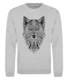 Свитшот Wolf etnic Серый меланж Свитшот Wolf etnic Серый меланж фото