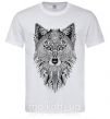 Мужская футболка Wolf etnic Белый фото