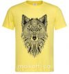 Чоловіча футболка Wolf etnic Лимонний фото