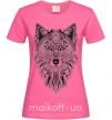 Жіноча футболка Wolf etnic Яскраво-рожевий фото