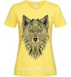 Женская футболка Wolf etnic Лимонный фото