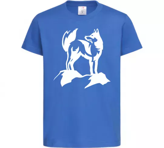 Дитяча футболка Mountain wolf Яскраво-синій фото