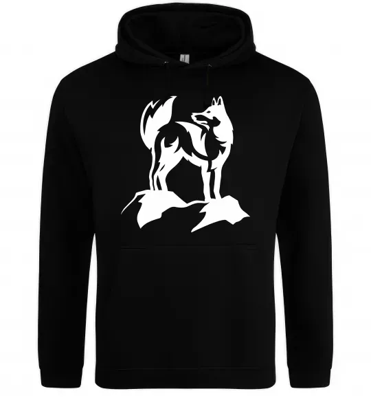 Жіноча толстовка (худі) Mountain wolf Чорний фото