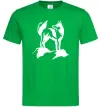 Мужская футболка Mountain wolf Зеленый фото