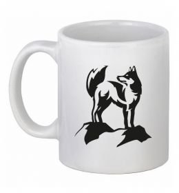 Чашка керамическая Mountain wolf