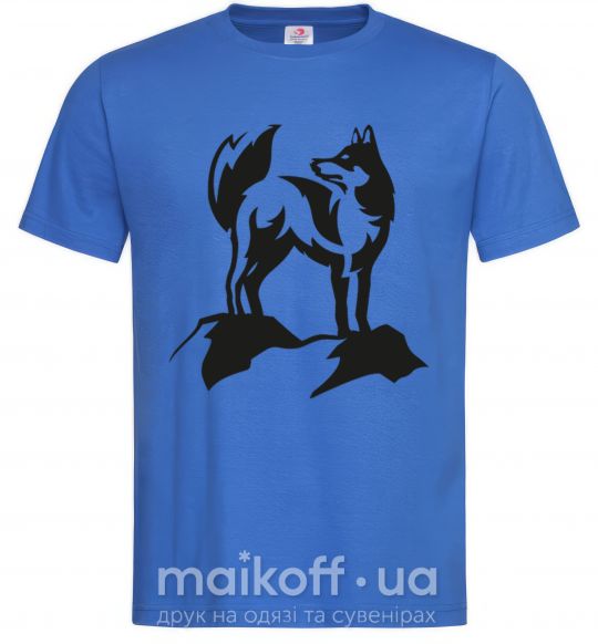 Мужская футболка Mountain wolf Ярко-синий фото