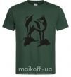Чоловіча футболка Mountain wolf Темно-зелений фото