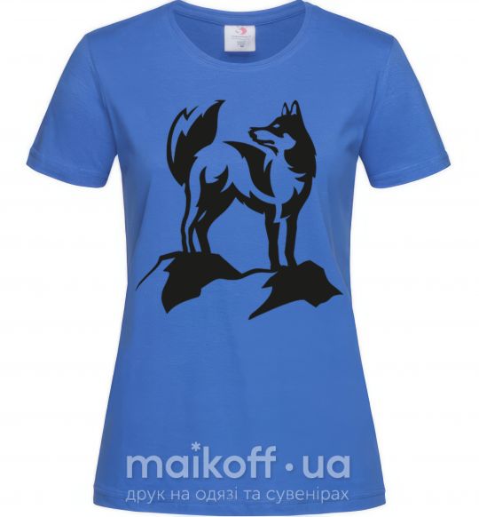 Жіноча футболка Mountain wolf Яскраво-синій фото