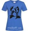 Женская футболка Mountain wolf Ярко-синий фото