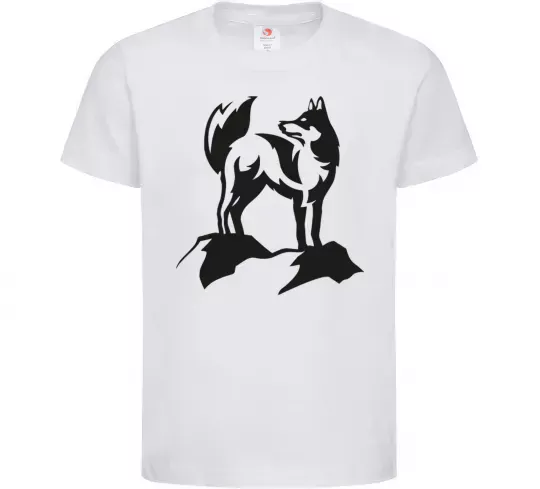Дитяча футболка Mountain wolf Білий фото