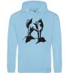 Женская толстовка (худи) Mountain wolf Голубой фото