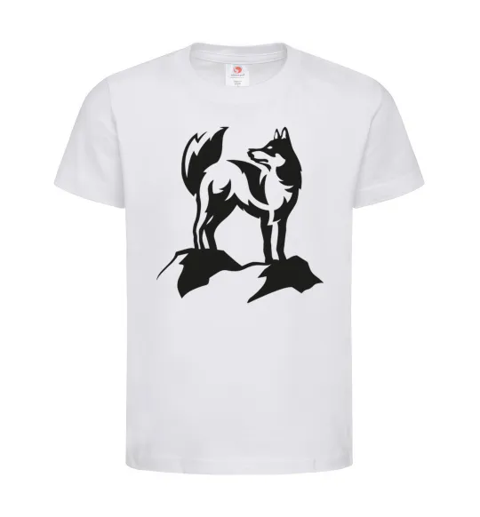 Дитяча футболка Mountain wolf Білий фото