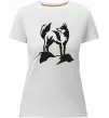 Жіноча преміум футболка Mountain wolf Білий фото