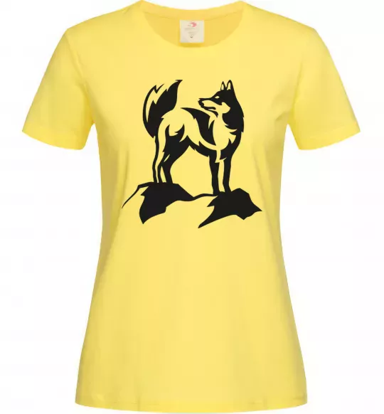 Жіноча футболка Mountain wolf Лимонний фото