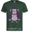 Мужская футболка Добрая горилла Темно-зеленый фото
